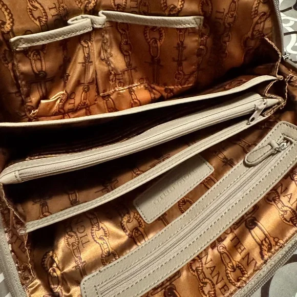 Tiagnello Gray Leather Handbag - Picture 3 of 6